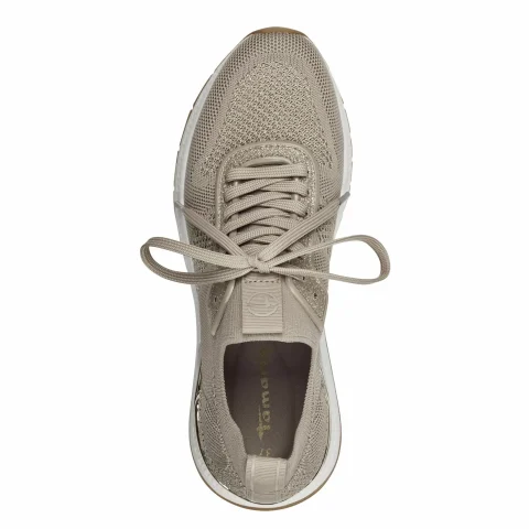 Дамски Сникърс TAMARIS – 1-23712-42-498 IVORY METALLIC_1 — снимка 5