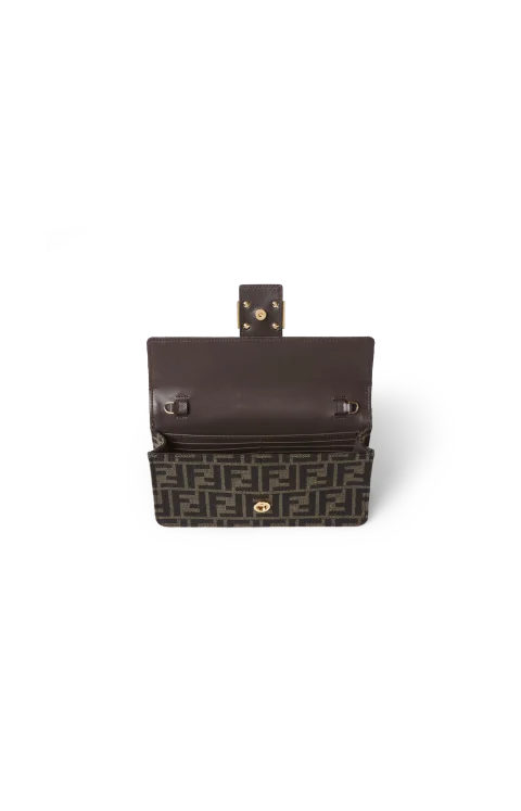 Tube Wallet on Chain in Brown — снимка 3