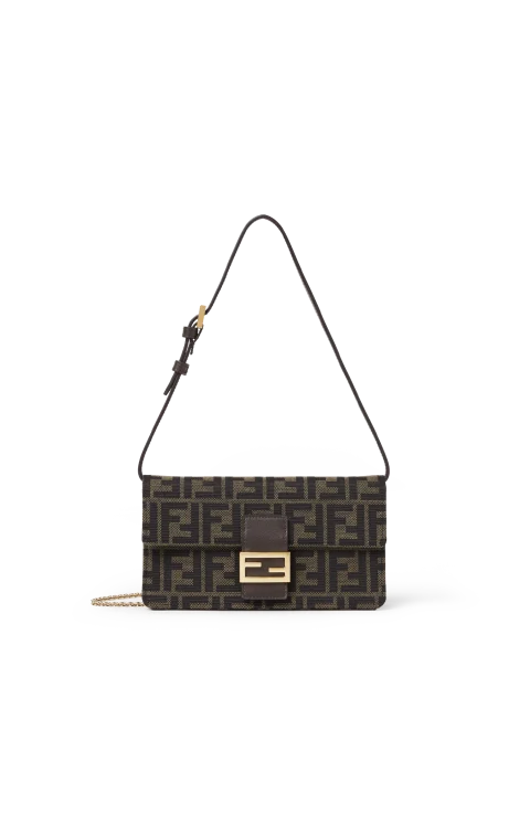 Tube Wallet on Chain in Brown