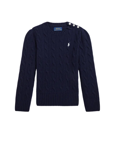 Пуловер от вълна и кашмир Ralph Lauren Kids 2-6 — снимка 4