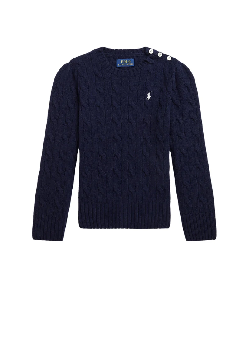 Пуловер от вълна и кашмир Ralph Lauren Kids 2-6 — снимка 4