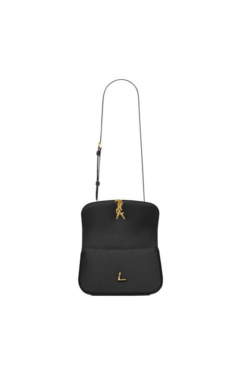 Solferino Small Top Handle Bag in Box Leather in Black — снимка 5