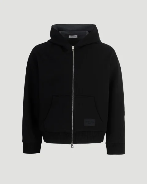 Couture Seam Zipped Hoodie in Scuba