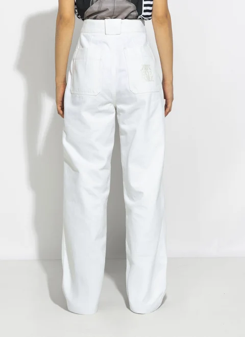 Панталон от деним Max Mara Mxmbadesse — снимка 5
