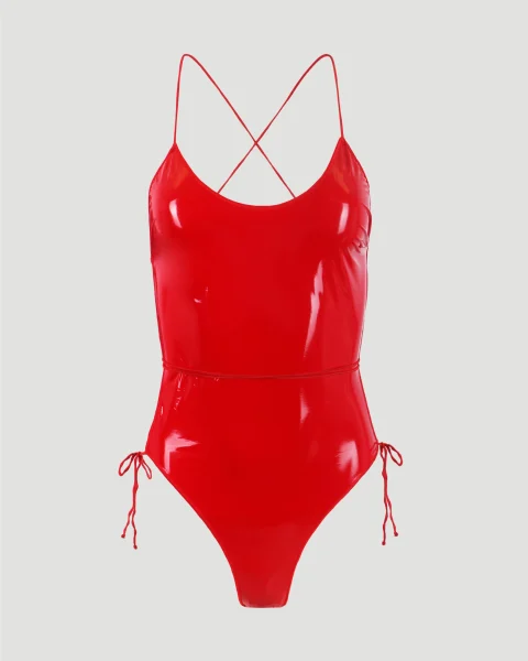 Latex One Piece in Red