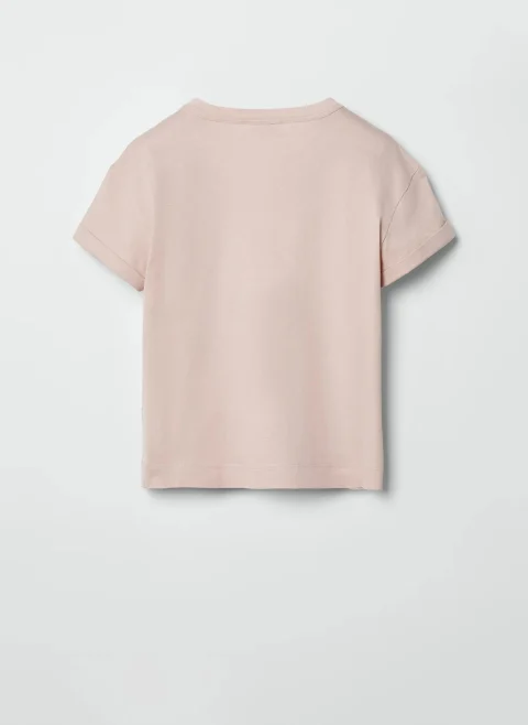 Тишърт с принт 'Soar and Shine' Brunello Cucinelli Kids — снимка 5