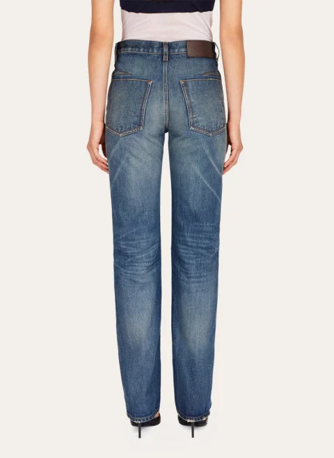 Деним 'Straight-leg' Ferragamo — снимка 3
