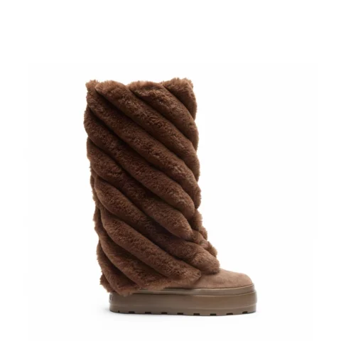 Дамски кафяви ботуши Double Face Eureka Casadei