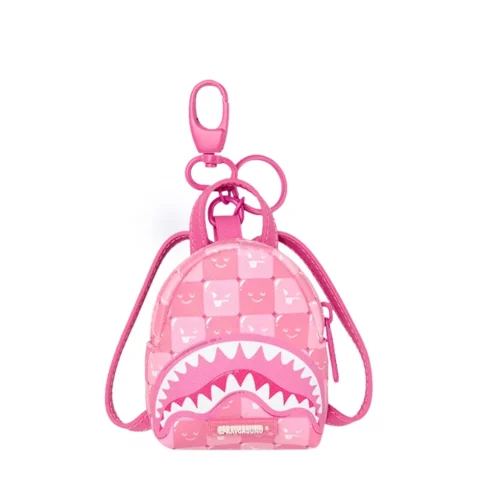 Ключодържател PINK NEW CHECK FACES SPRAYGROUND — снимка 1