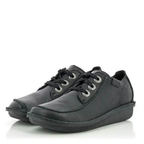 Дамски Ежедневни CLARKS – 20306639 FUNNY DREAM BLACK LEATHER — снимка 2