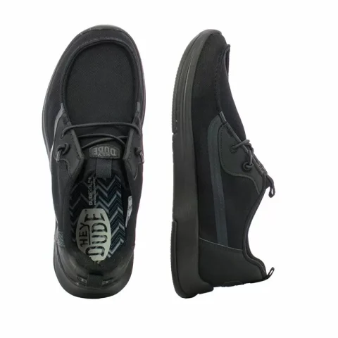 Мъжки Ежедневни HEY DUDE – 43165-060 WALLY DRIFT BLACK — снимка 5
