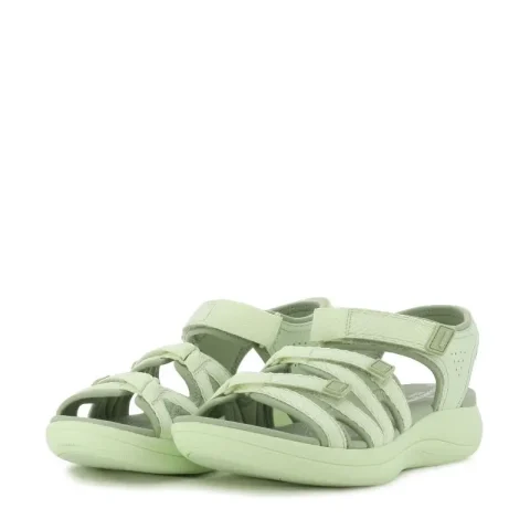Дамски Спортни Сандали CLARKS – 26186994 MIRA MADI LIGHT OLIVE COMB — снимка 3