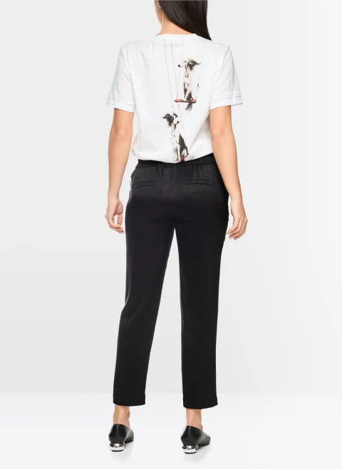 Тишърт с принт 'Dog' Marc Cain Collections — снимка 6