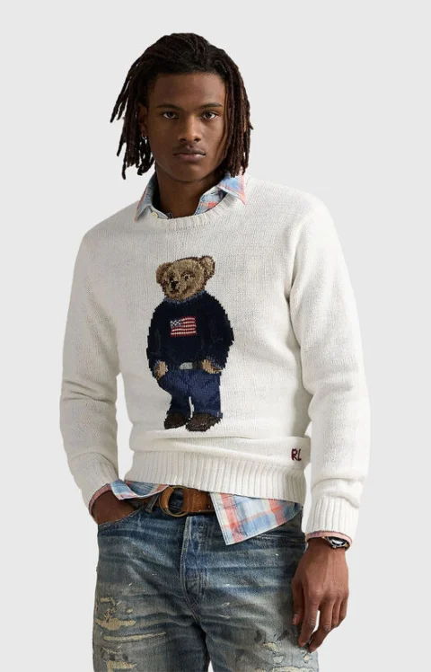 Унисекс пуловер Polo Bear от памук — снимка 2