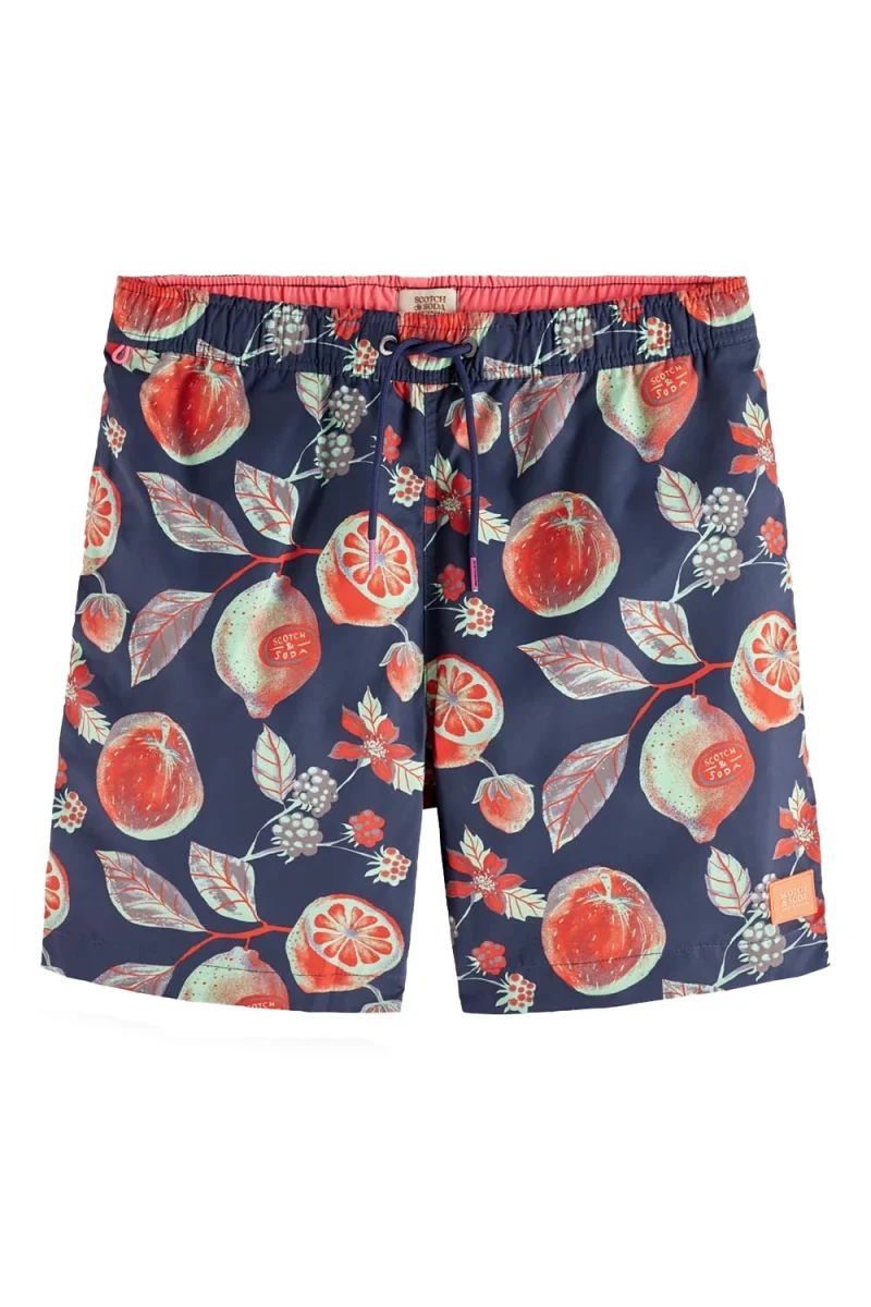 Бански Mid Length - Printed Swimshort 172414 SC5990 multi fruits aop