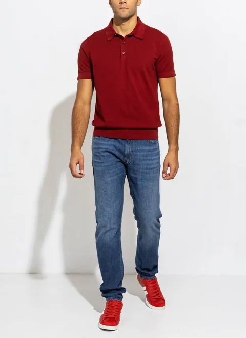 Класически полошърт с контрастни детайли Brioni — снимка 11