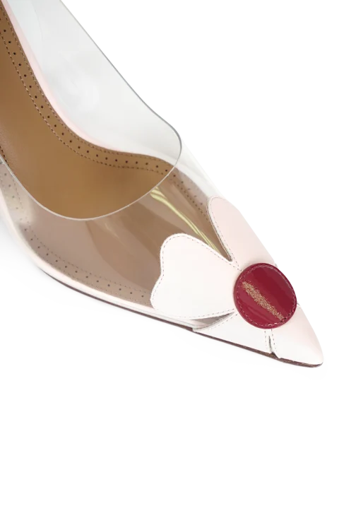 Pale Pink Slingback Pumps — снимка 3