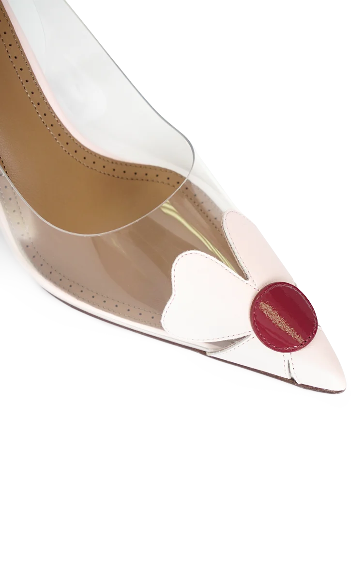 Pale Pink Slingback Pumps — снимка 3