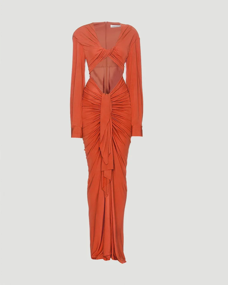 Vivenda Cutout Gathered Gown