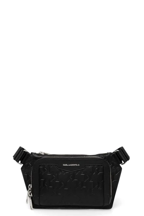 Чанта K/Loom Leather Bumbag A1M30004 999 black