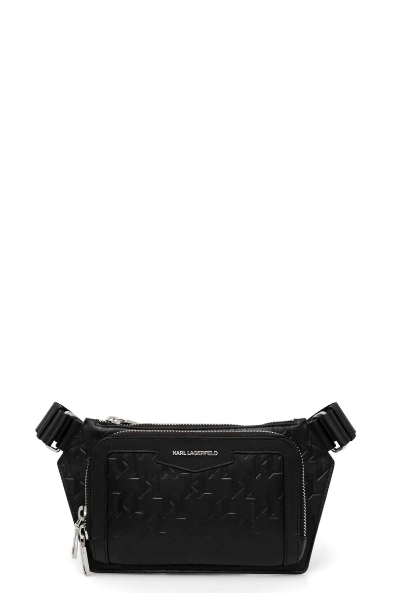 Чанта K/Loom Leather Bumbag A1M30004 999 black