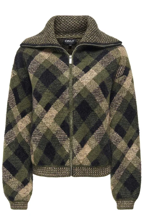 Жилетка Onlmaroon Zip Collar 15358211 19-0414 TCX forest night