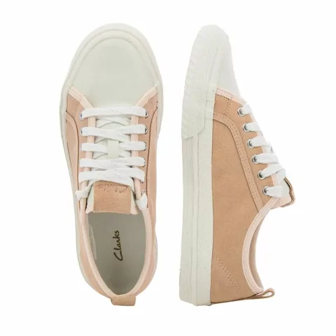 Дамски Гуменки CLARKS – 26169933 ROXBY LACE PALE PEACH — снимка 5