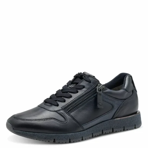 Дамски Сникърс TAMARIS – 1-23776-44-848 NAVY LEATHER — снимка 3