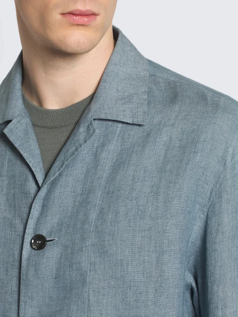 Риза от 100% лен 'Overshirt' Brioni — снимка 2