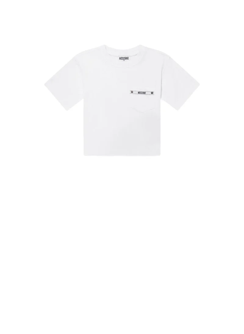 Тишърт с принт Moschino Kids