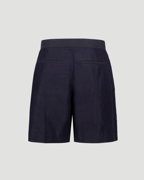 Navy Denim Shorts — снимка 3