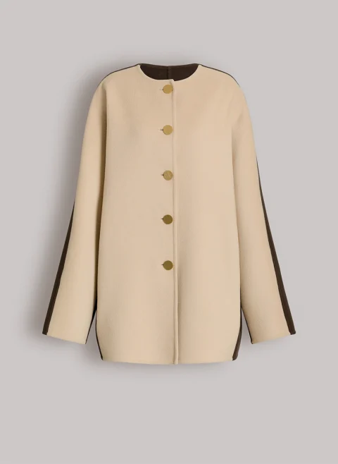 Палто 'Bicolor' от вълна Alberta Ferretti — снимка 4