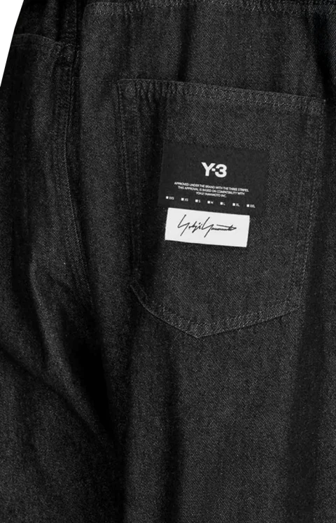 Denim Pants in Black — снимка 3