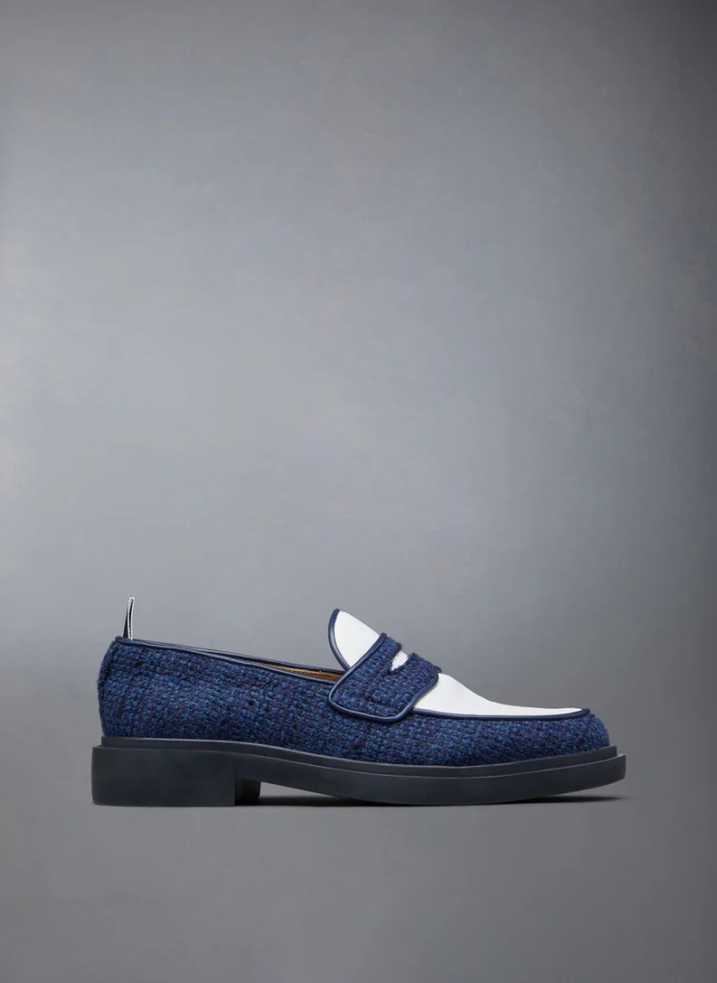 Мокасини 'Tweed Penny' Thom Browne