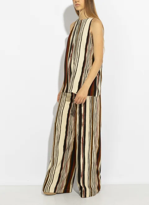 Топ от копринен креп Max Mara Studio Mstancora — снимка 3