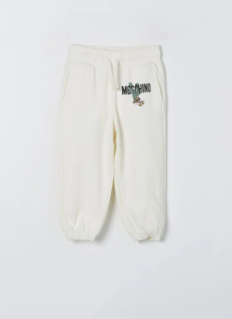 Спортно долнище с лого принт Moschino Kids