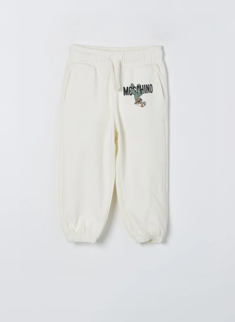 Спортно долнище с лого принт Moschino Kids