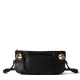 Дамска черна чанта London Shoulder Small BORBONESE — снимка 2