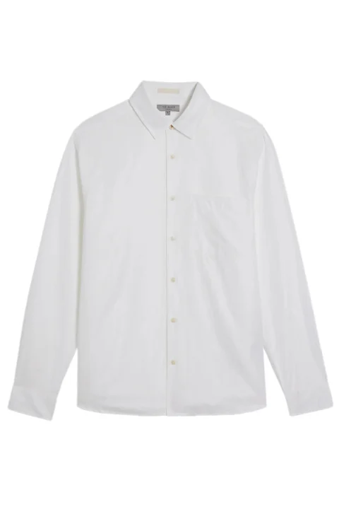 Риза Remark Long Sleeve Smart Linen Shirt 259147 white