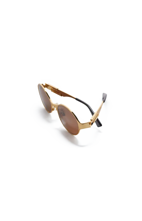 Dash Oval Sunglasses in Gold — снимка 2