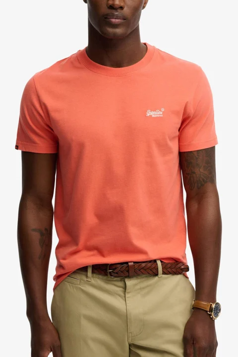 T-Shirt Essential Logo Emb M1011245M yug sunburst coral — снимка 2