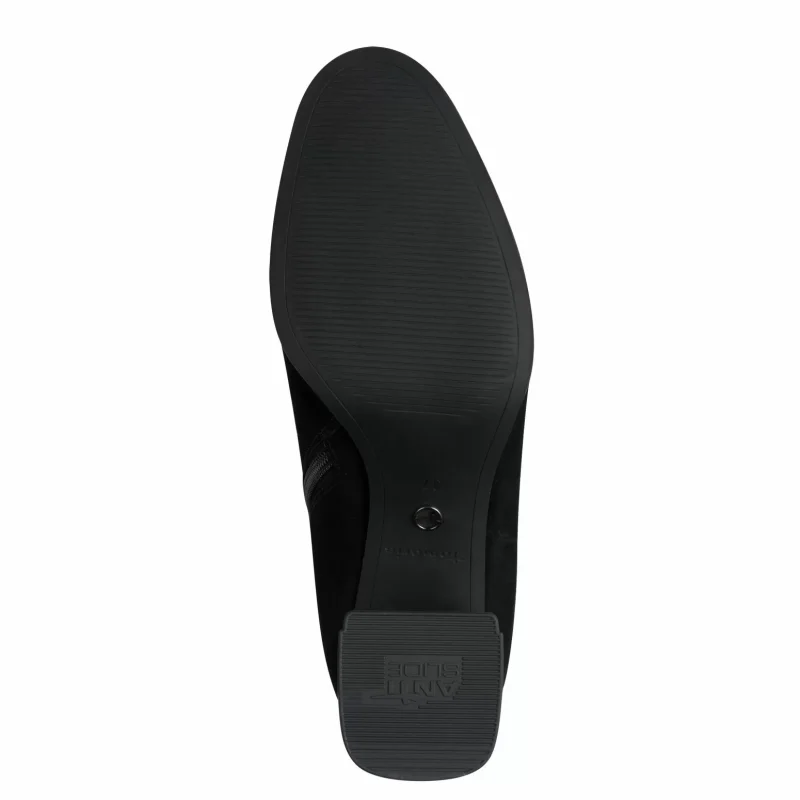 Дамски Боти На Ток TAMARIS – 1-25341-45-004 BLACK SUEDE — снимка 3