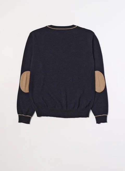 Пуловер с кашмир 'Elbow Patches' Fay