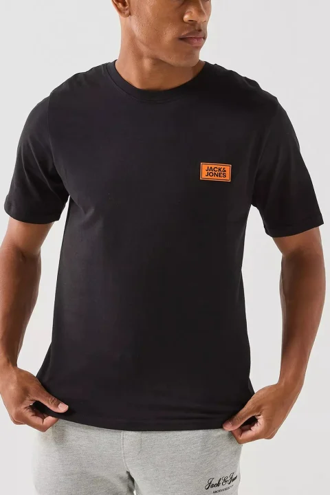 T-Shirt Jjrush 12298424 C-N10 black — снимка 2