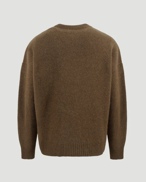 Alpaca Blend Sweater in Brown — снимка 3