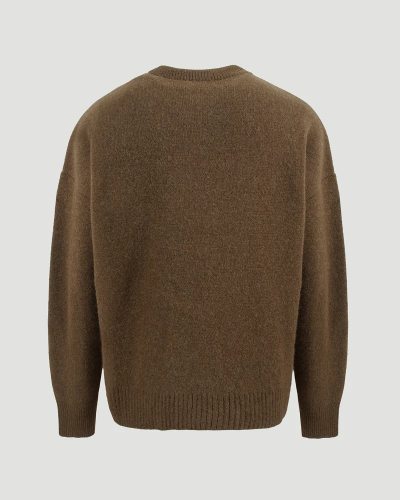 Alpaca Blend Sweater in Brown — снимка 3