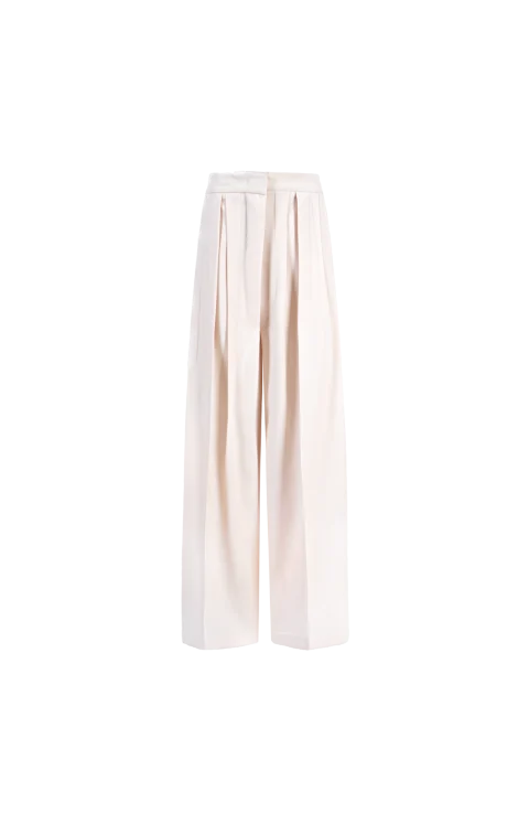 Pleated Wool Trousers