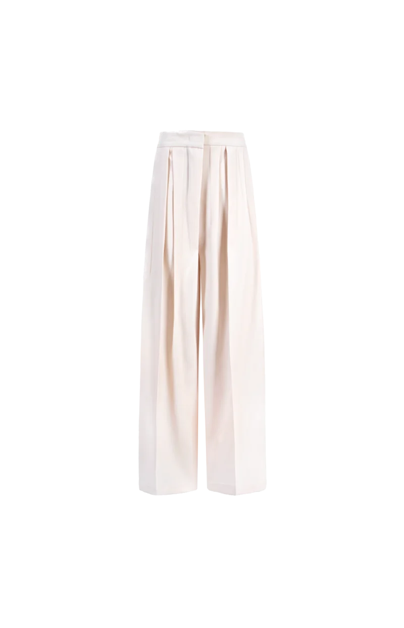 Pleated Wool Trousers