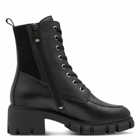 Дамски Кубинки TAMARIS – 1-25972-45-003 BLACK LEATHER — снимка 2