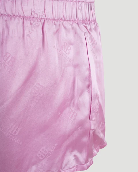 Silk Shorts in Pink — снимка 4